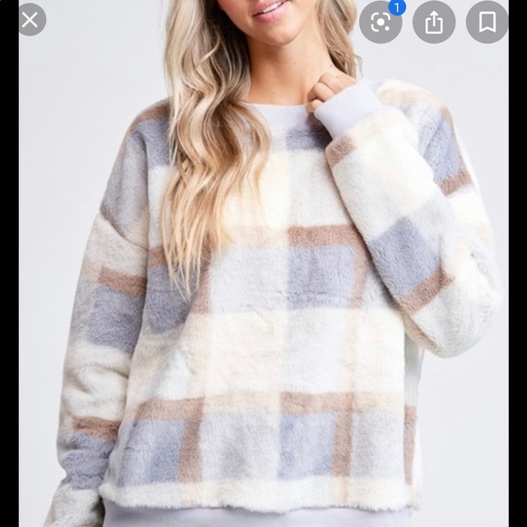 Papermoon Sweaters - 🌺  PAPER-MOON FUR COLOR BLOCK SWEATER
